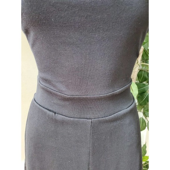 NY&C Women's Solid Black 100% Cotton Round Neck Sleeveless Casual Romper Size S - Picture 3 of 12